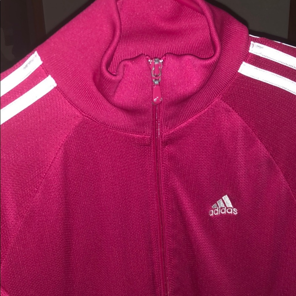 Adidas striped track jacket